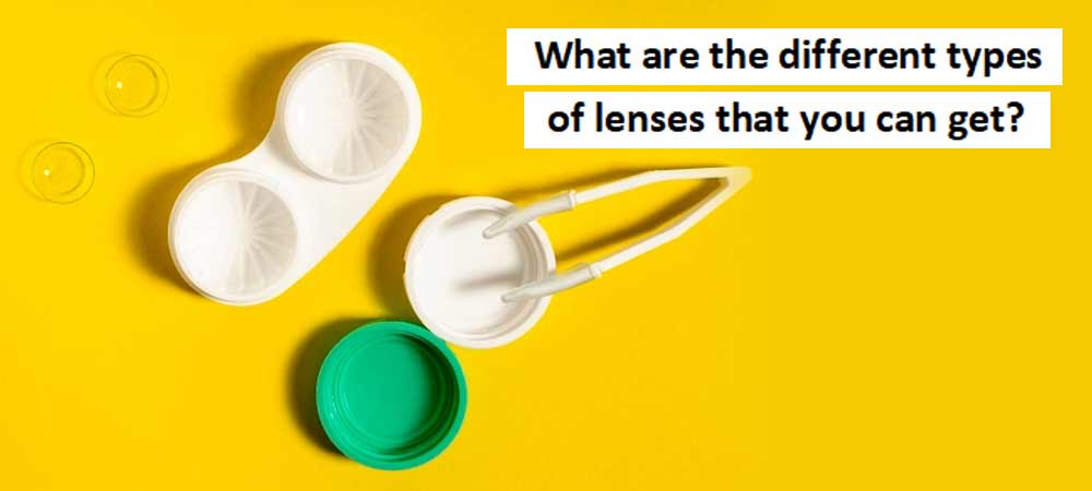 What are the different types of lenses that you can get?